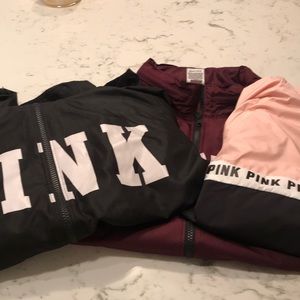 Pink windbreakers